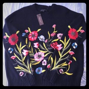Embroidered sweater